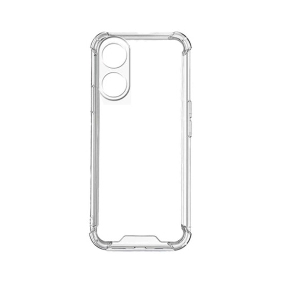 Silicone Hard Corners Case for Oppo A17 Transparent